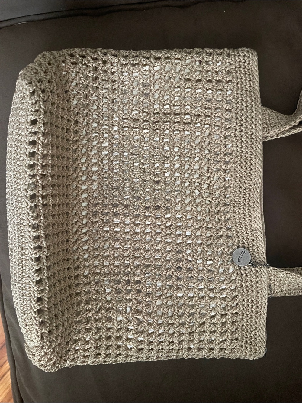The Sak Woven Casual Classics Tote Bag -Hand Crocheted - Picture 2 of 10